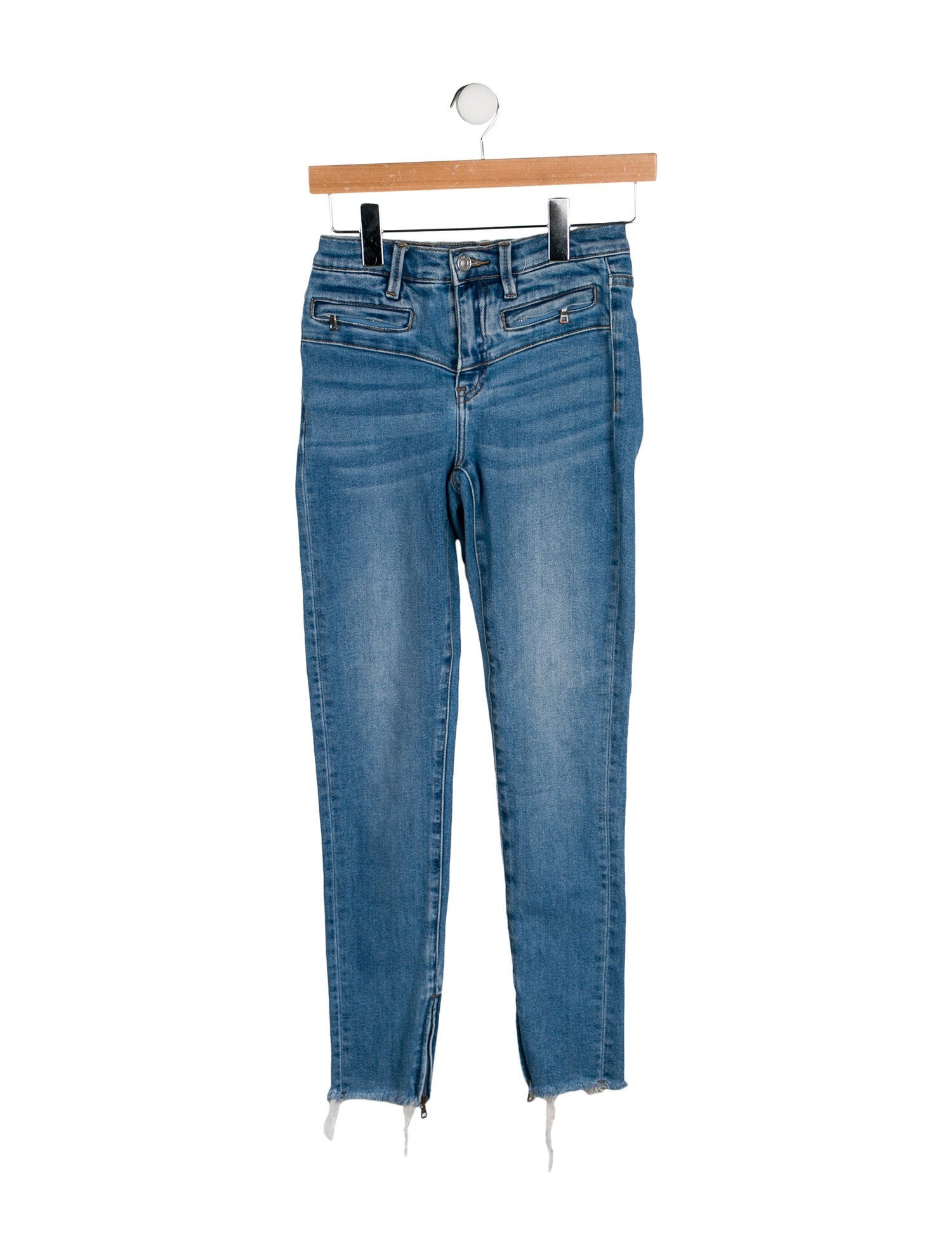 Neon Blonde Mid-Rise Skinny Leg Jeans