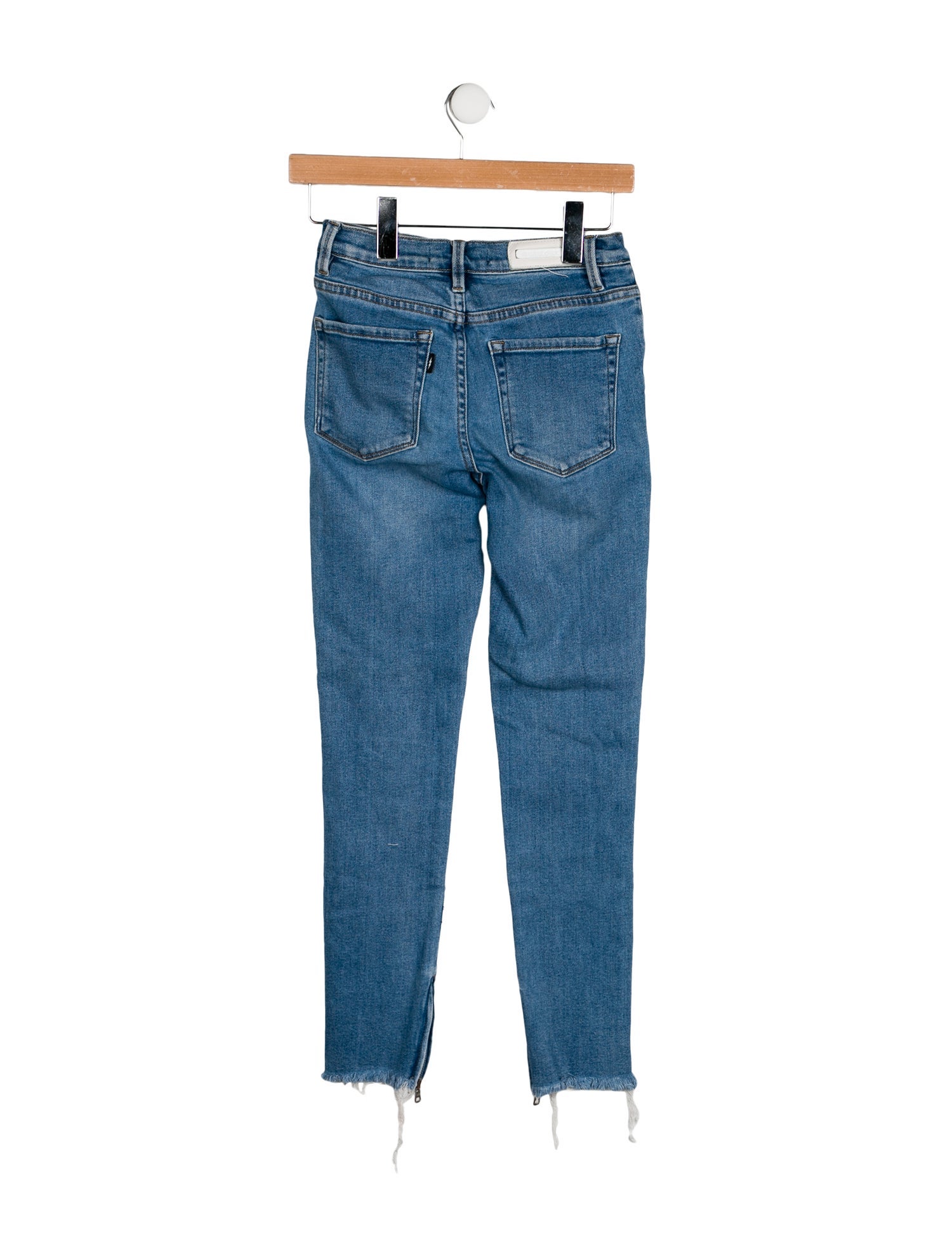 Neon Blonde Mid-Rise Skinny Leg Jeans