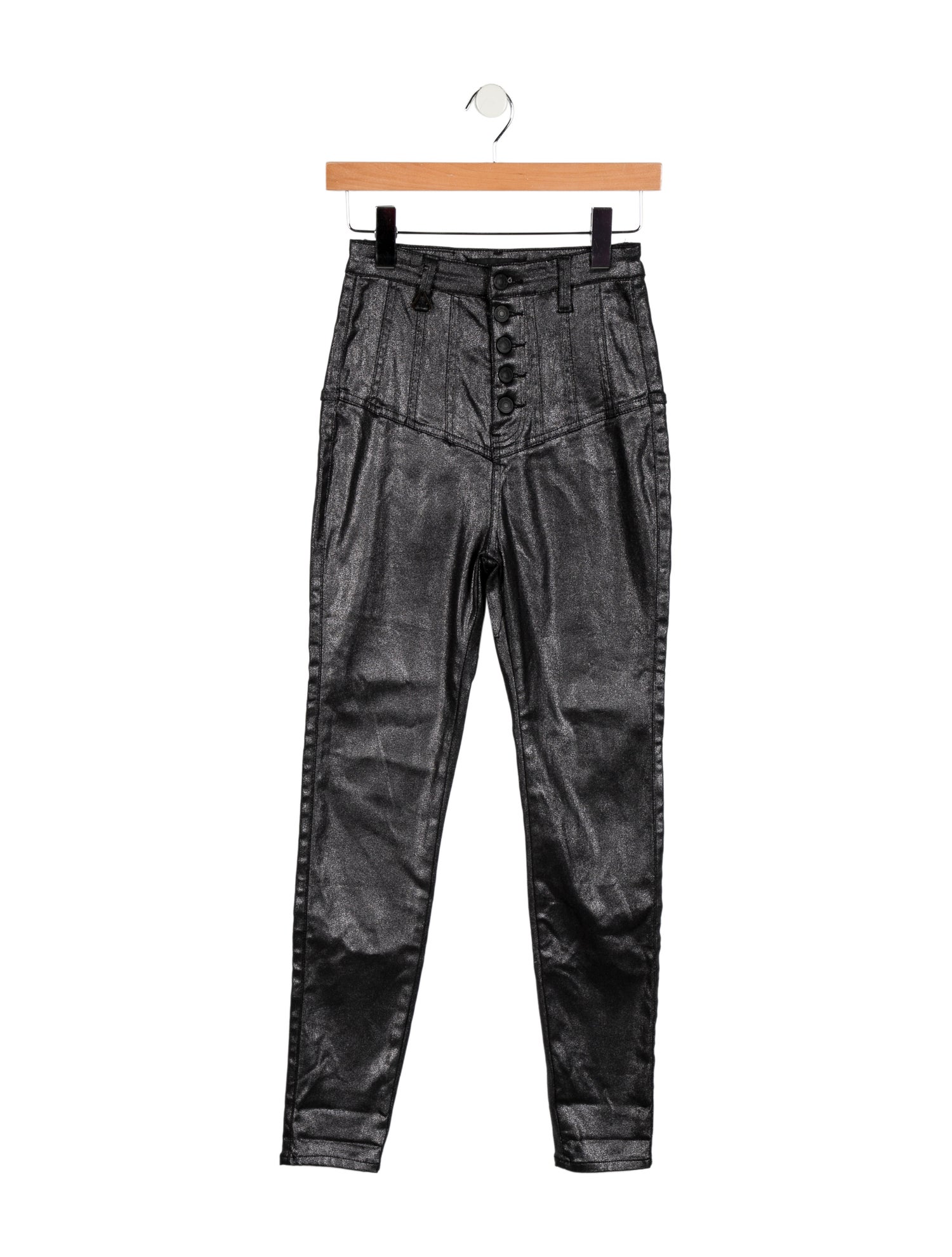 Neon Blonde High-Rise Skinny Leg Jeans