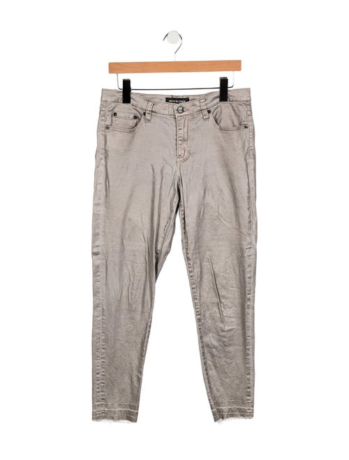 Neon Blonde Mid-Rise Skinny Leg Jeans