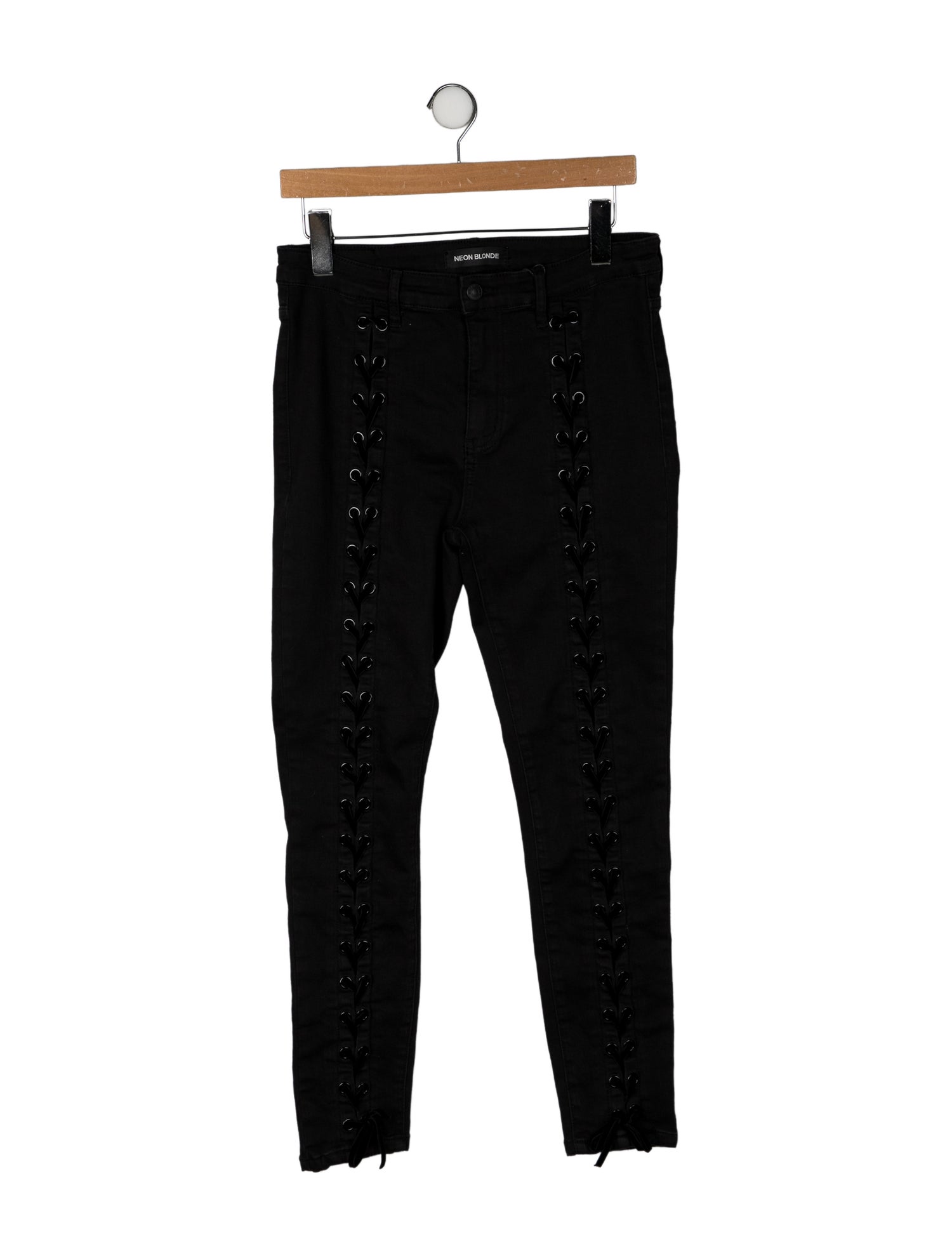 Neon Blonde Mid-Rise Skinny Leg Jeans w/ Tags