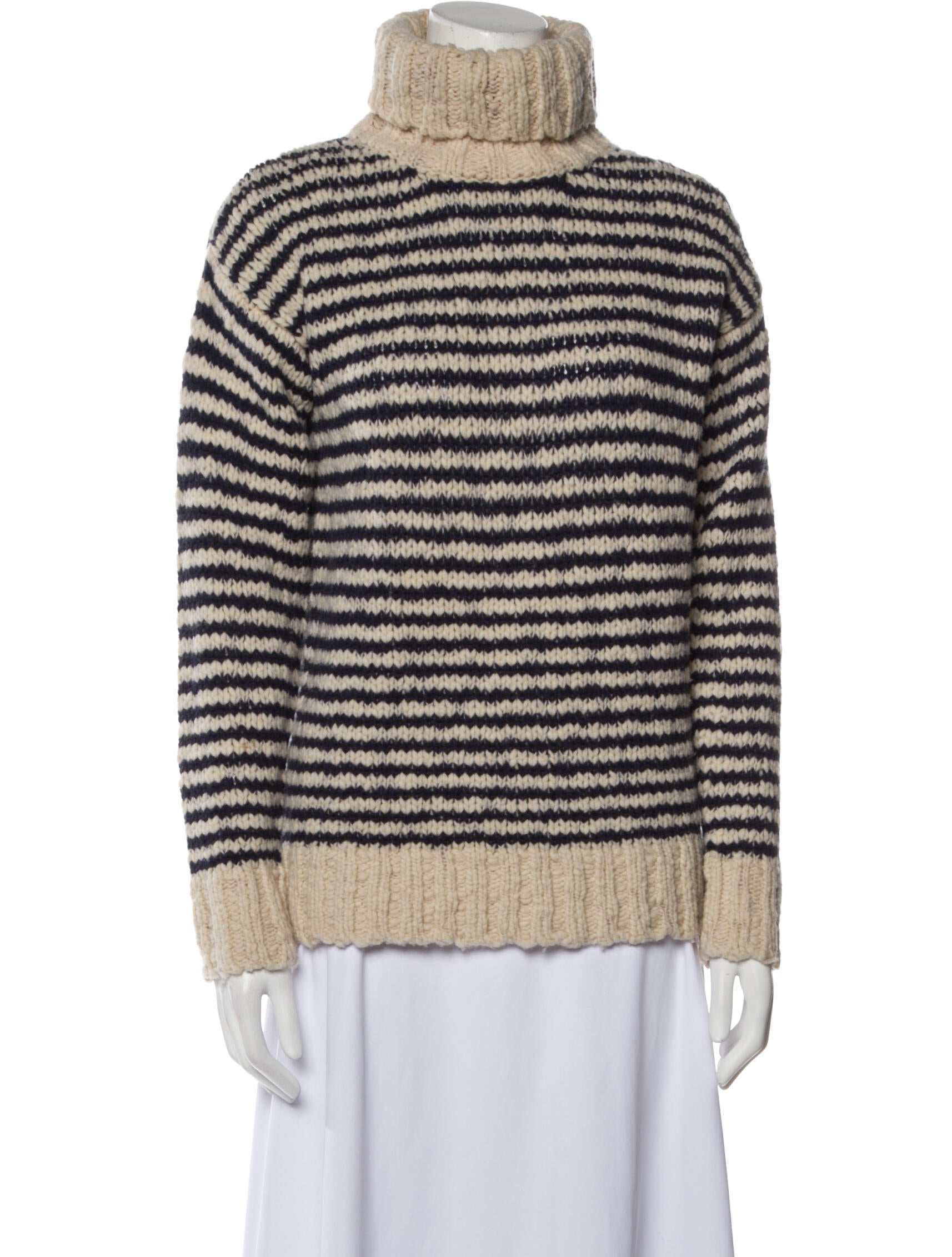 New Scotland Merino Wool Striped Sweater