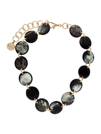 Nest Jewelry Horn Beaded Station Necklace