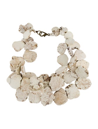 Nest Jewelry Clustered Stone Double Strand Necklace