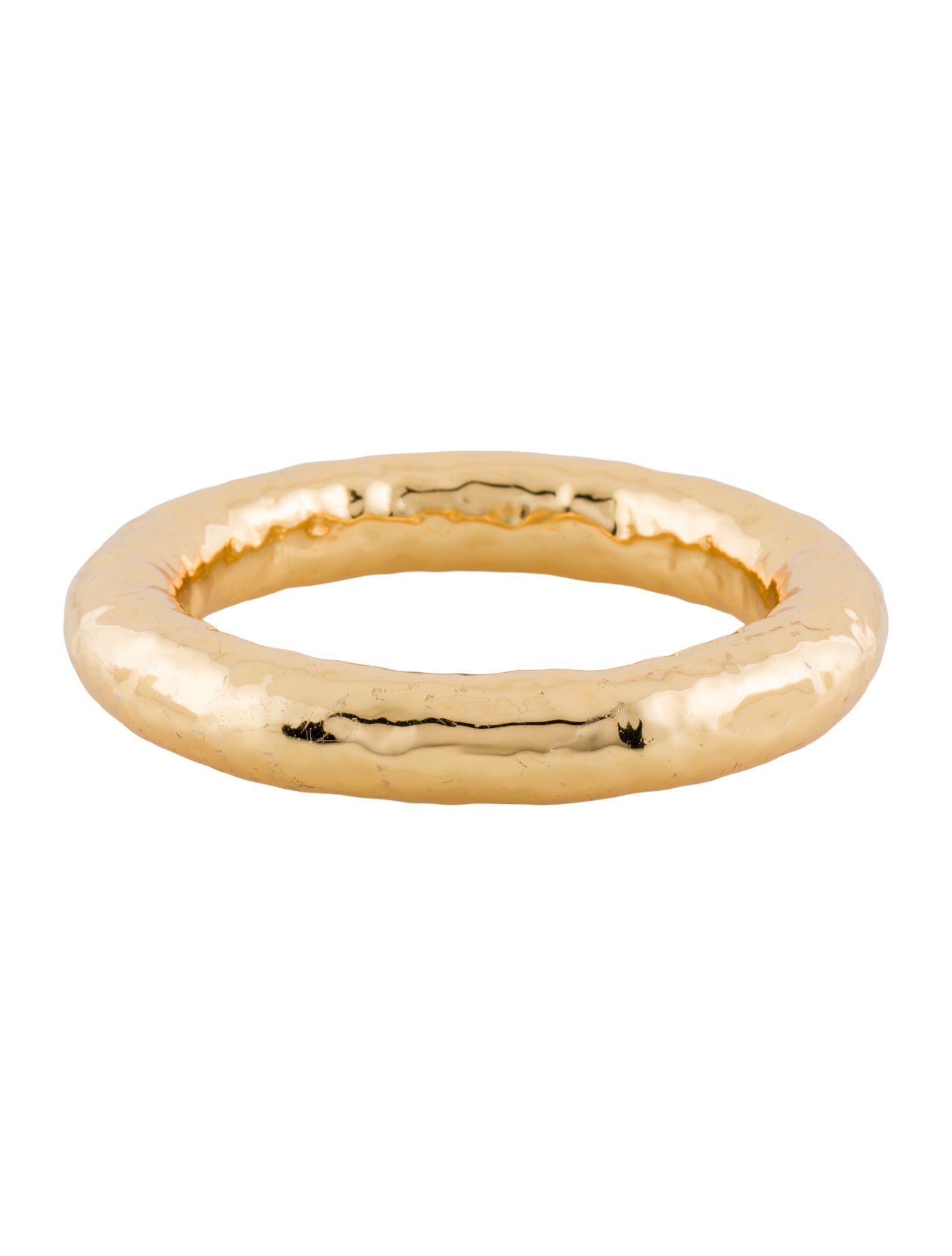 Nest Jewelry Hammered Gold Chunky Stacking Bangle