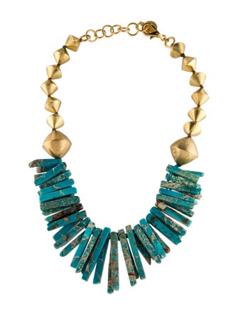 Nest Jewelry Turquoise Jasper Point Statement Collar Necklace