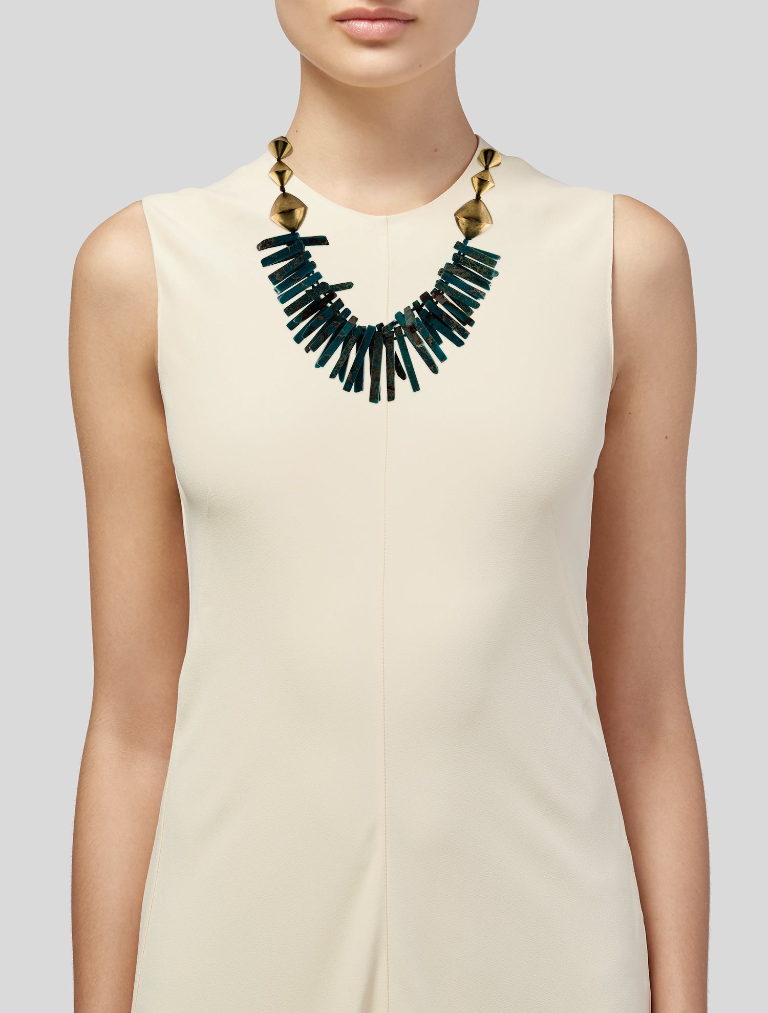 Nest Jewelry Turquoise Jasper Point Statement Collar Necklace