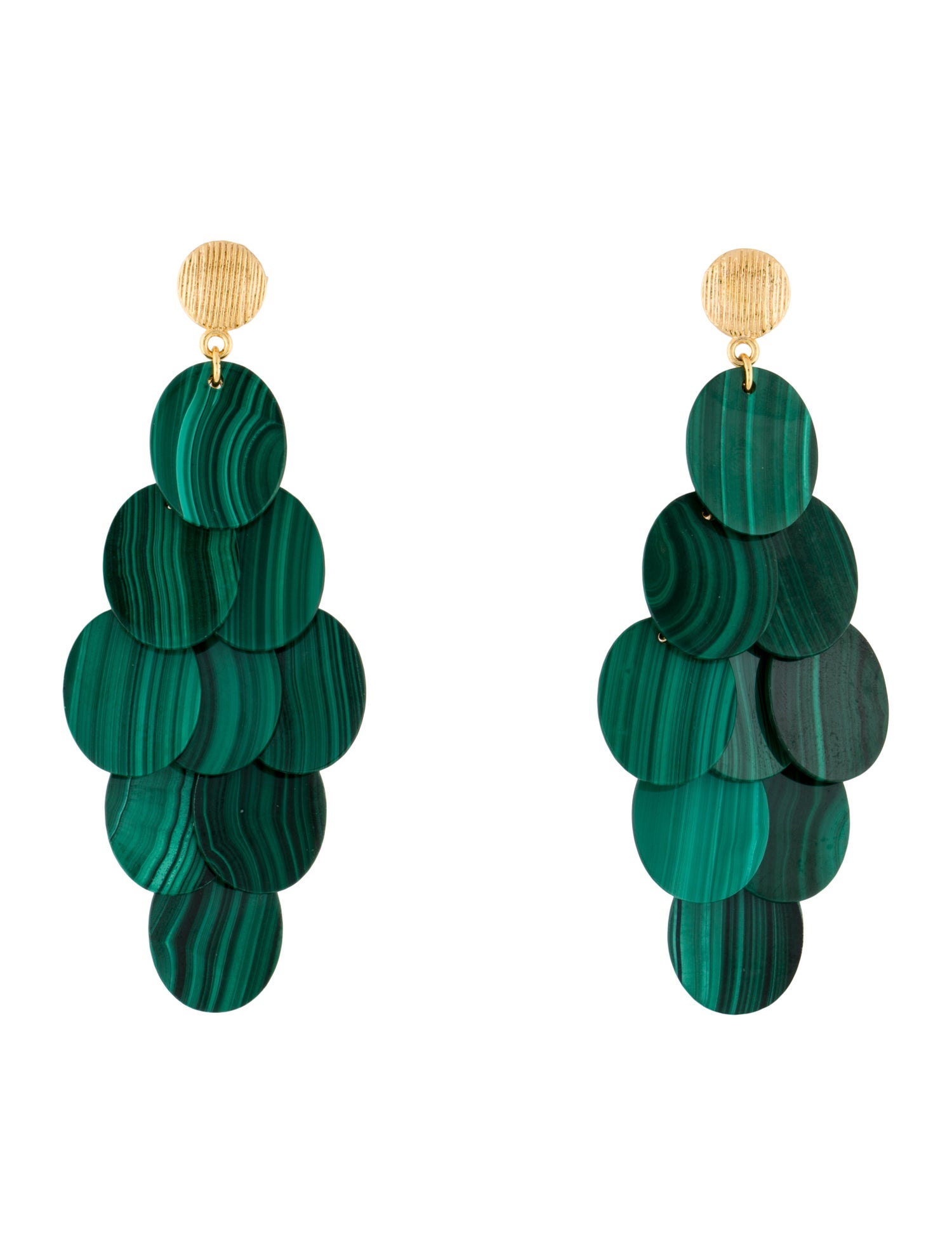 Nest Jewelry Stone Cluster Statement Drop Earrings