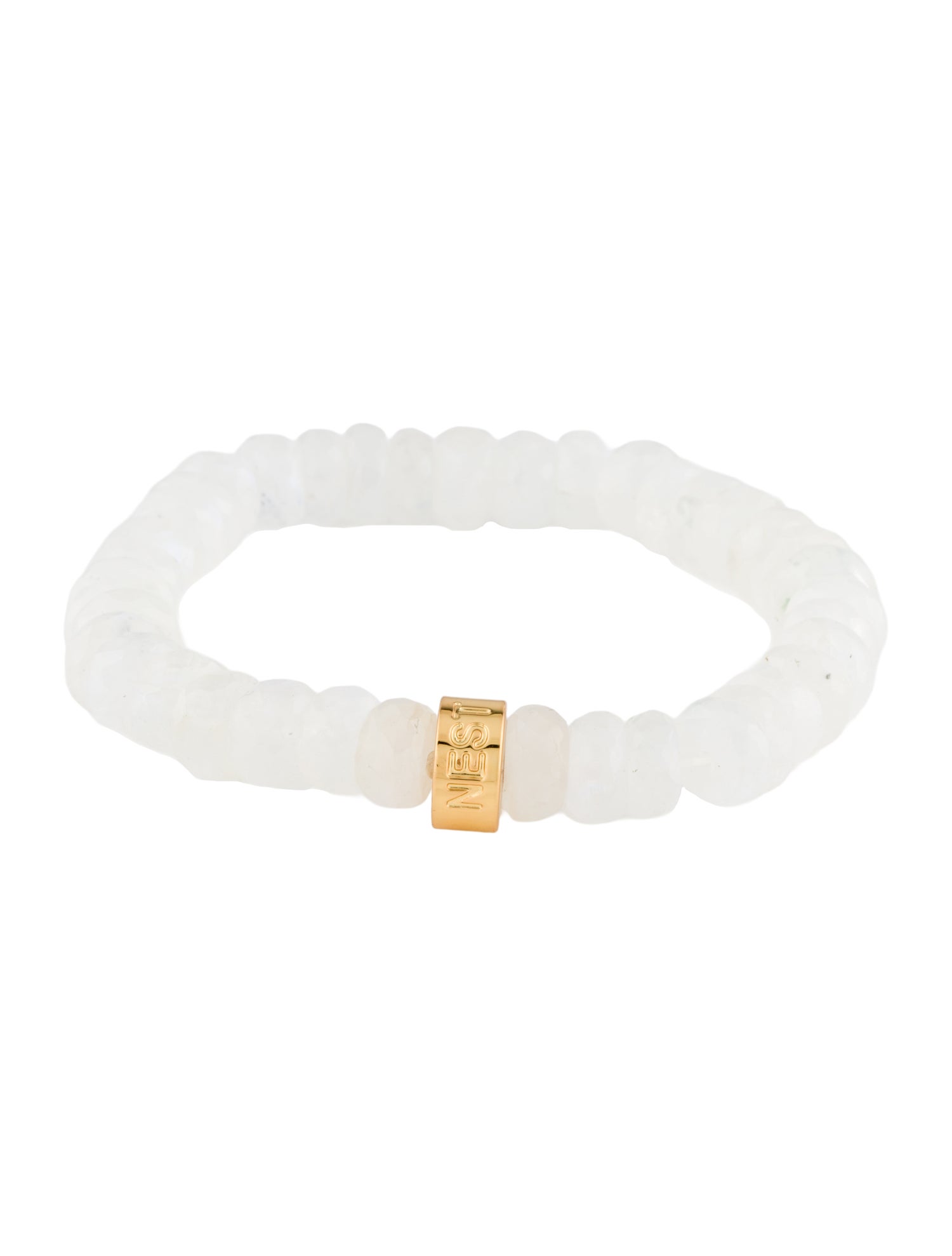 Nest Jewelry White Stone Bead Bracelet