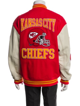 NFL x OVO Wool Graphic Print Varsity Jacket