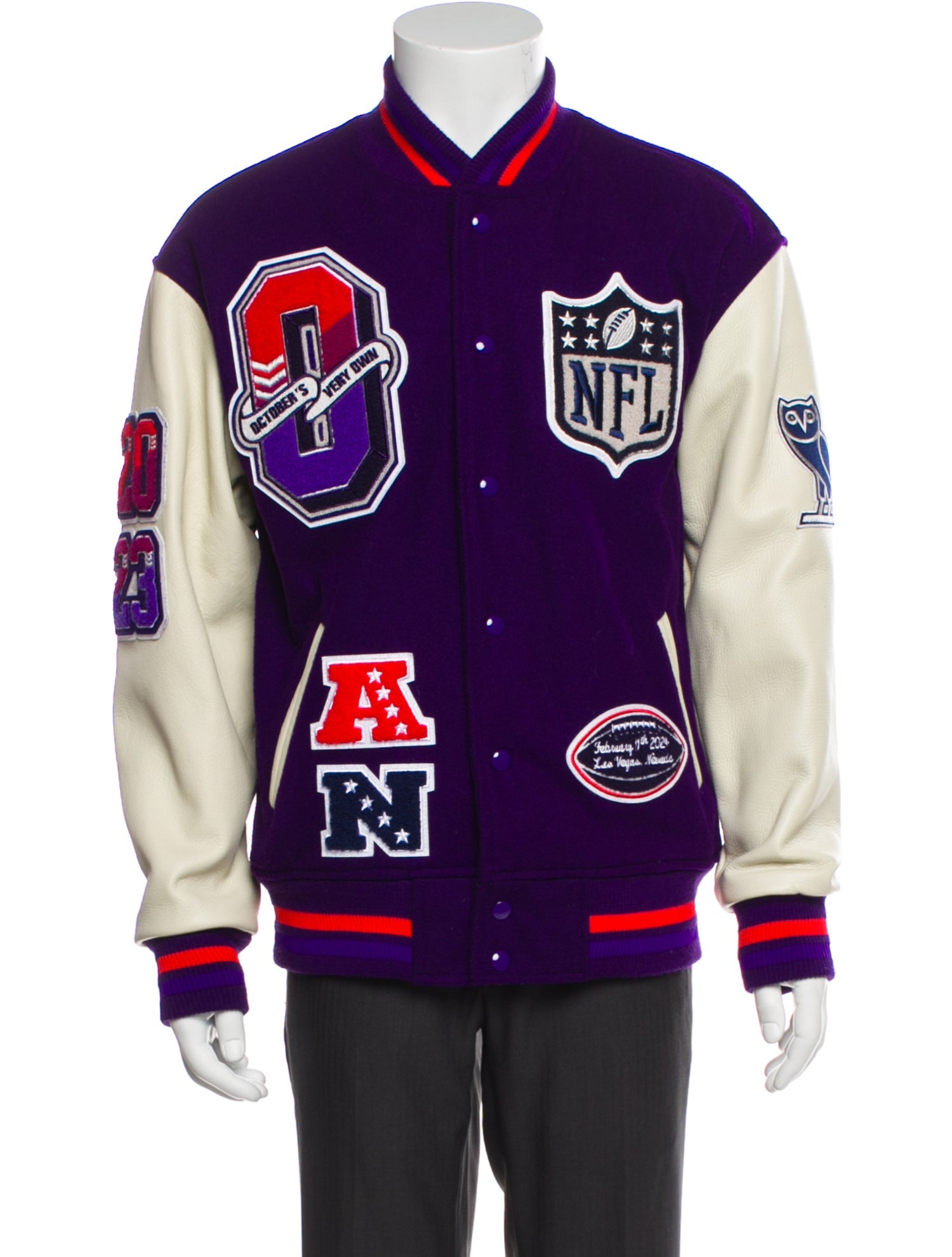 NFL x OVO Wool Printed Varsity Jacket
