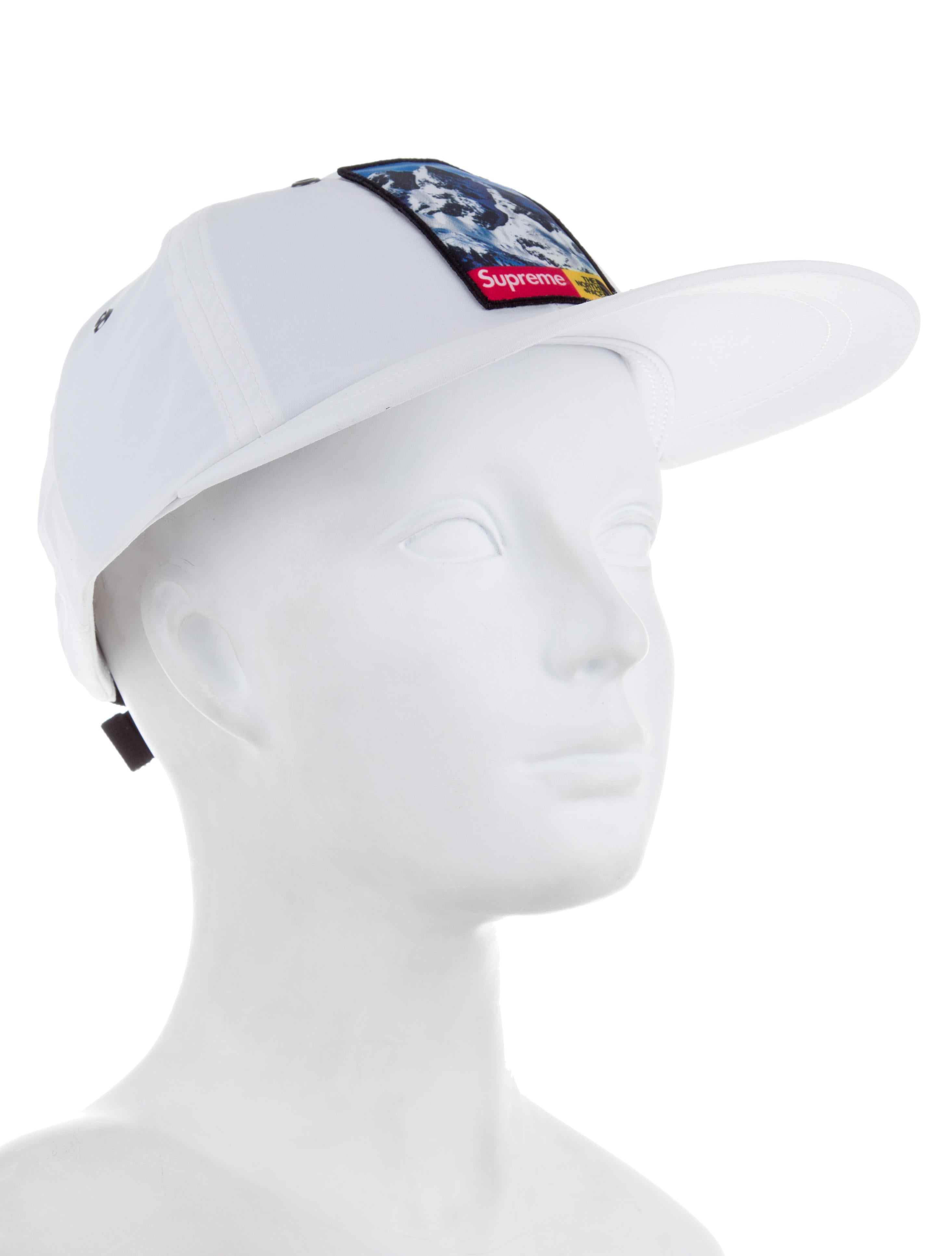 The North Face x Supreme Mountain 6-Panel Hat w/ Tags - White Hats