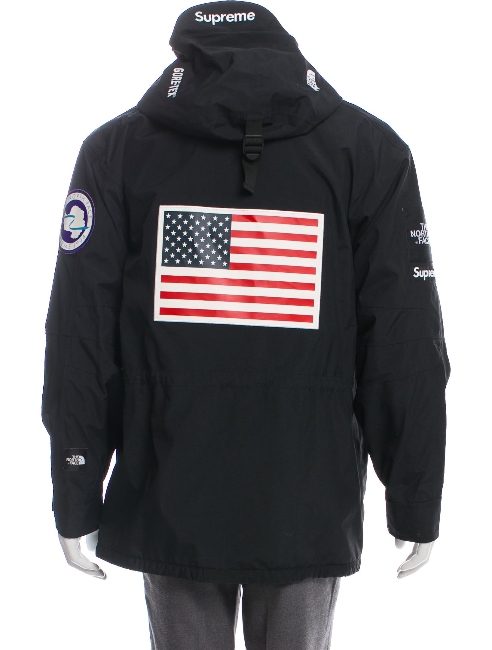 supreme the north face trans antarctica expedition pullover jacket black