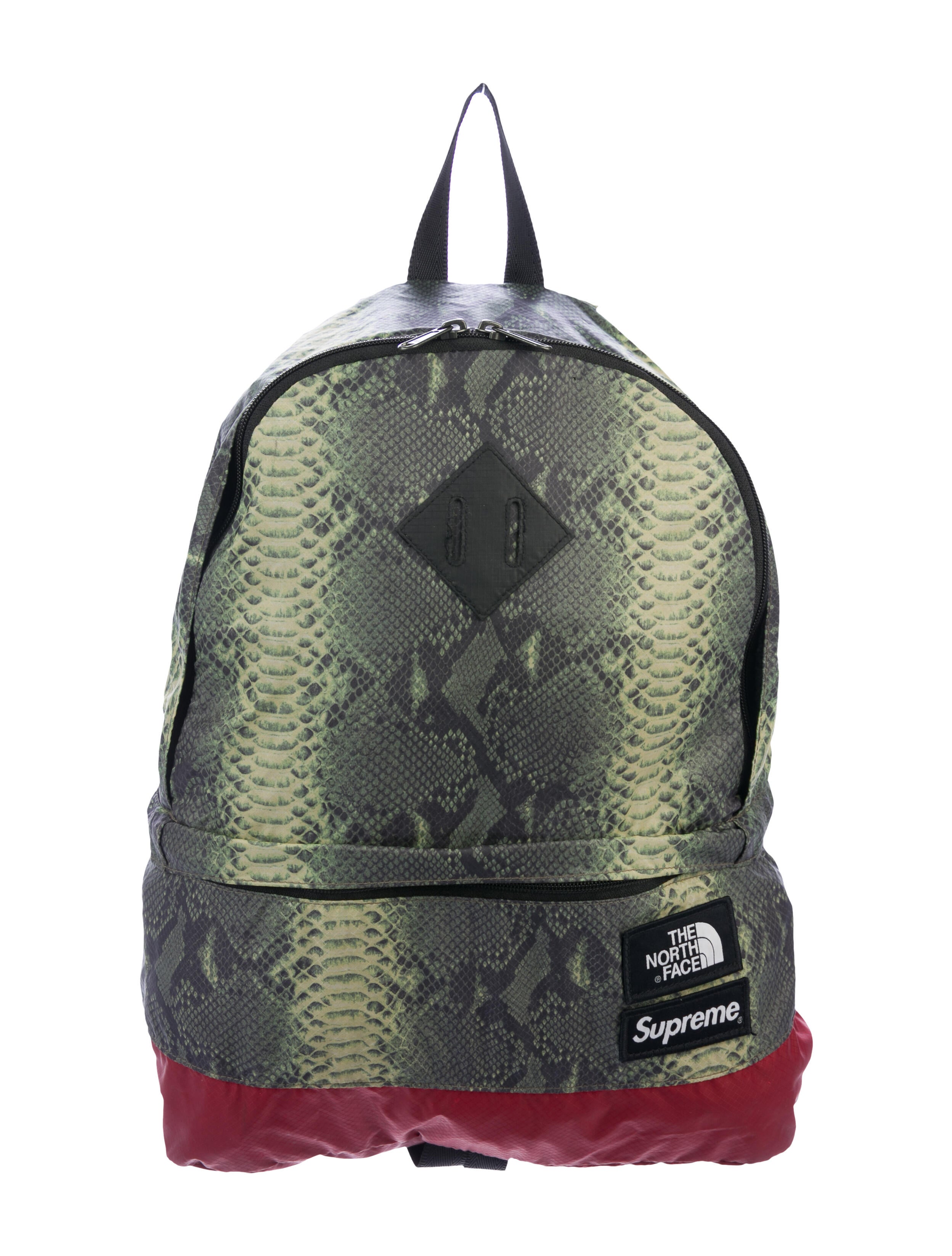 supreme tnf snakeskin backpack