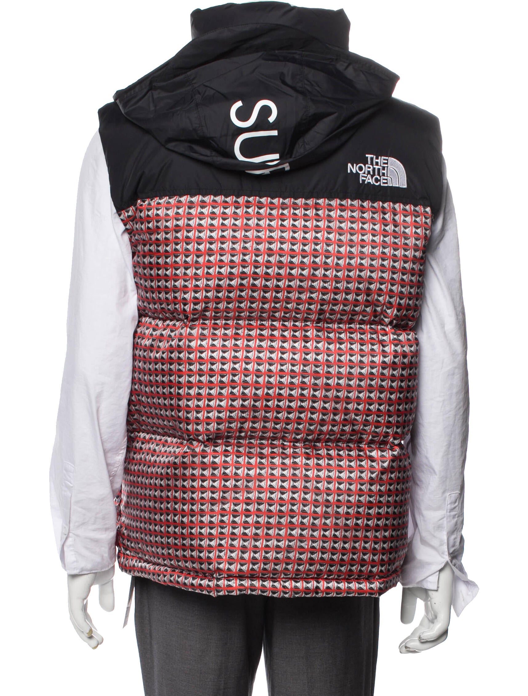 The North Face x Supreme 2021 Printed Vest w/ Tags - Red Outerwear 