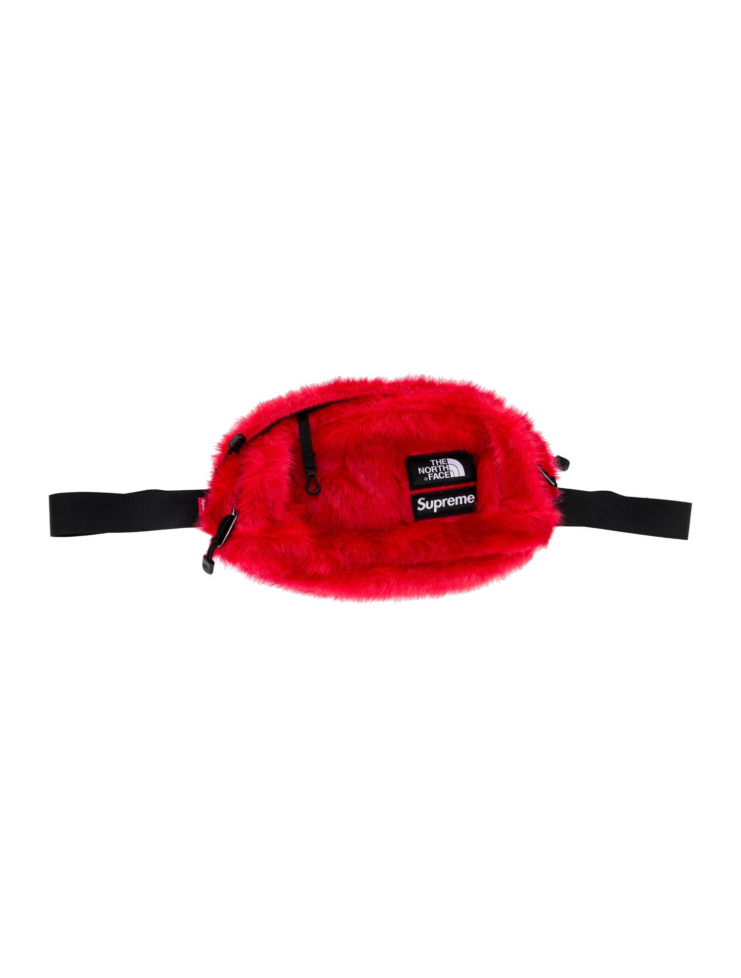 The North Face x Supreme Faux Fur Belt Bag w/ Tags - Red Waist