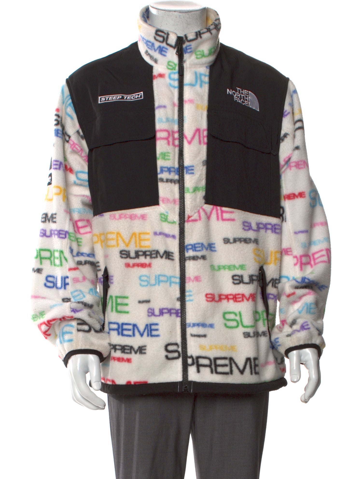 The North Face x Supreme 2021 Steep Tech Fleece Parka - White