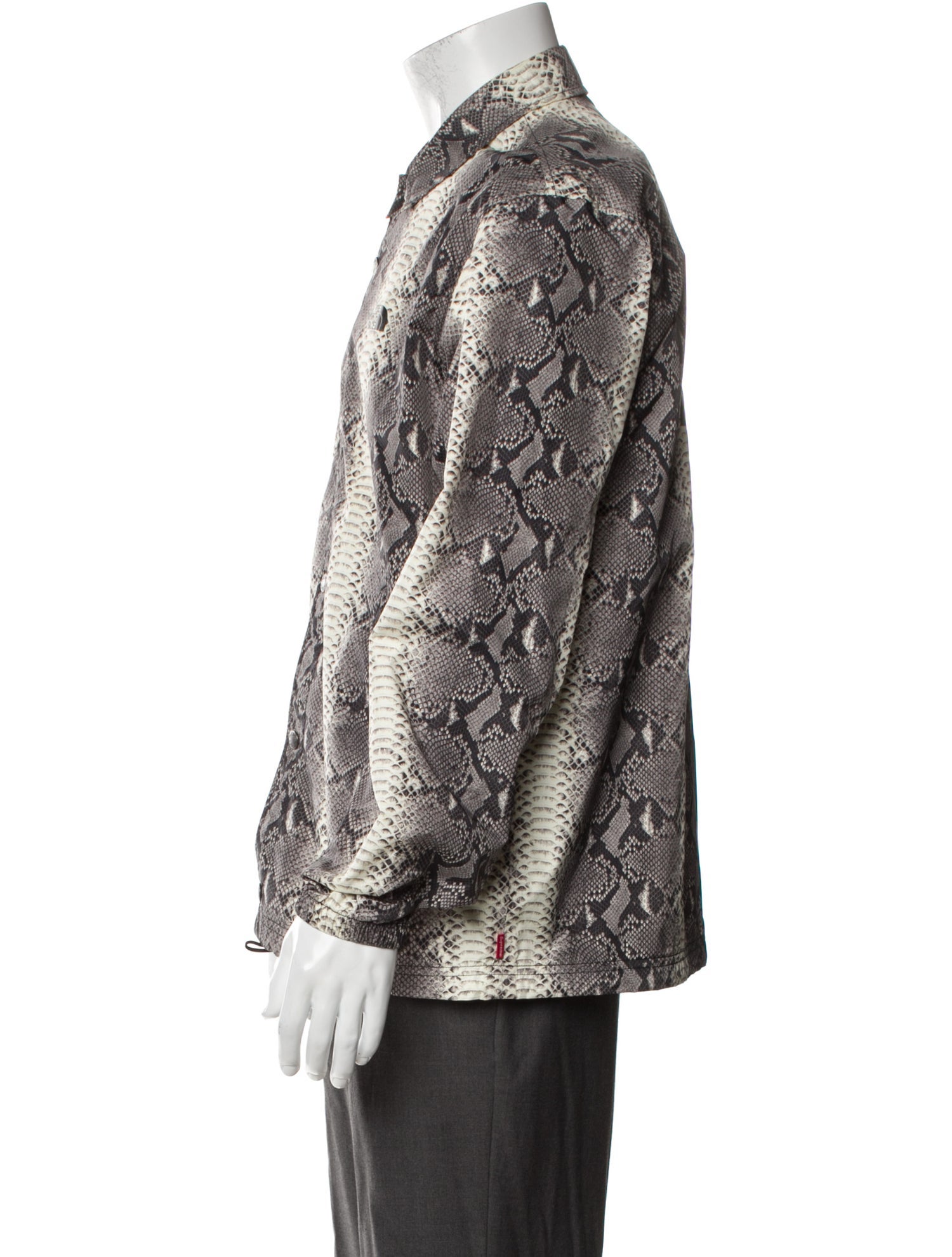 The North Face x Supreme 2018 Snakeskin Taped Seam Coaches Bomber Jacket