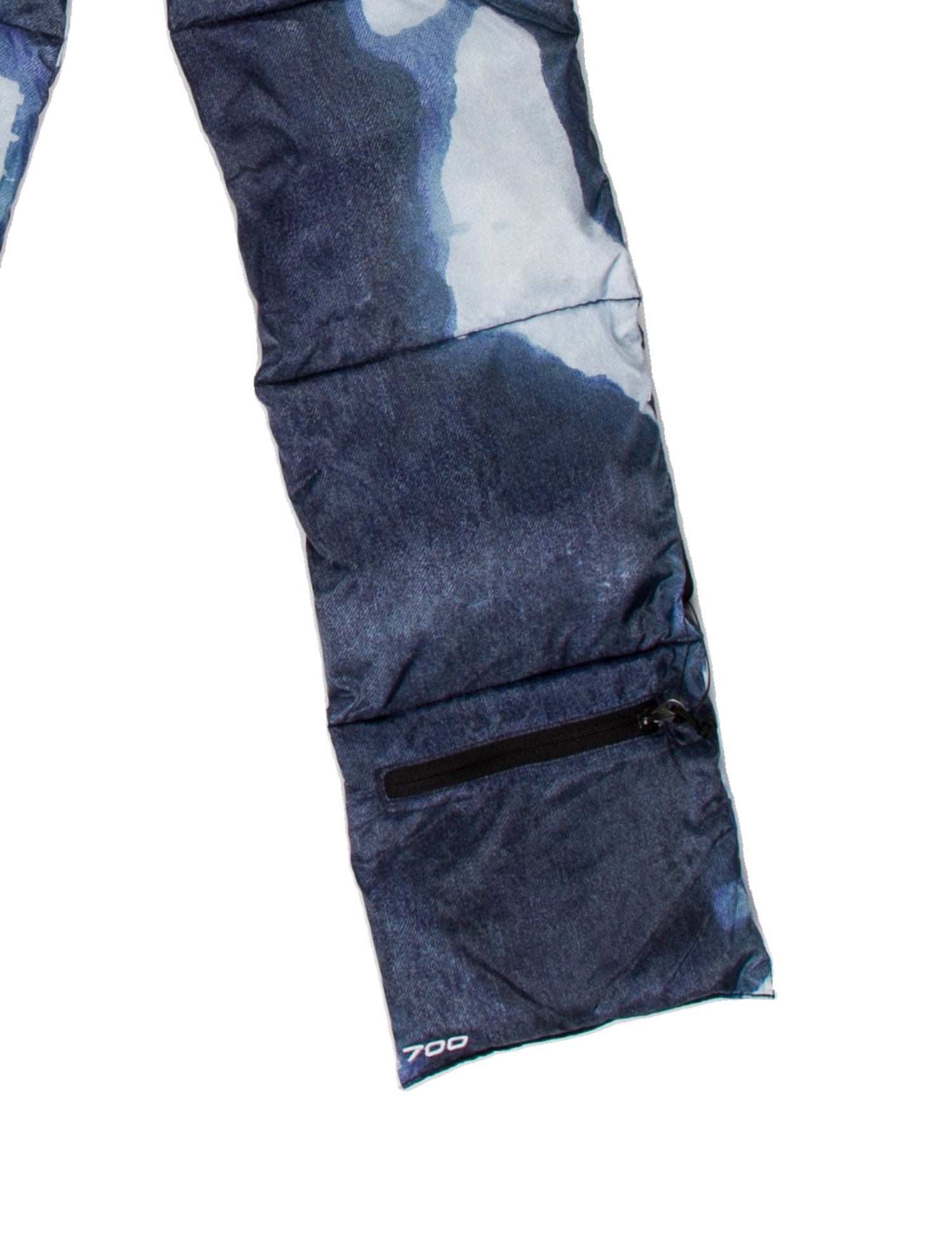 The North Face x Supreme Bleached Denim Print 700-Fill Down Nylon Scarf w/ Tags