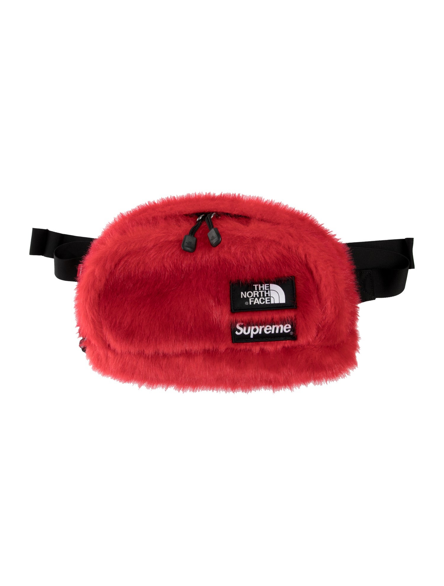 The North Face x Supreme Faux Fur Belt Bag - Red Waist Bags, Bags