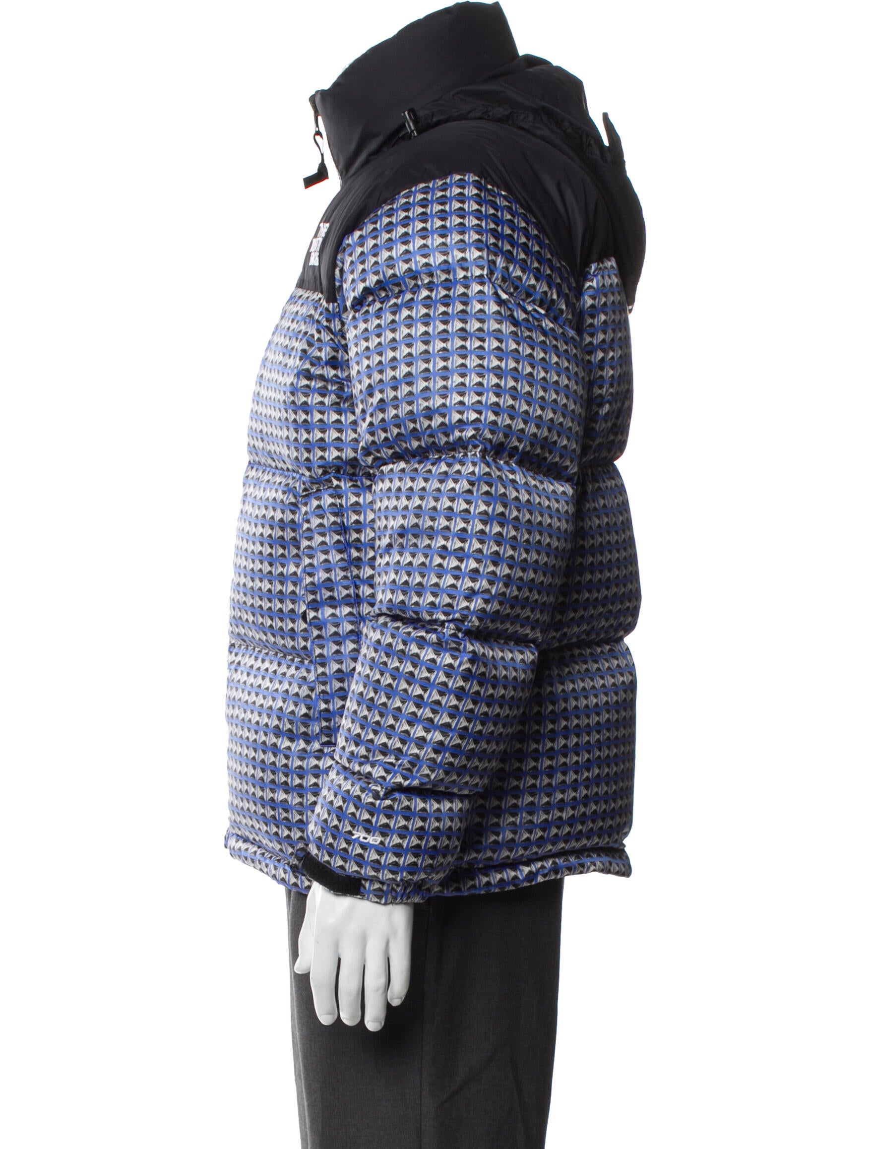 The North Face x Supreme 2021 Studded Nuptse Puffer Coat - Blue 