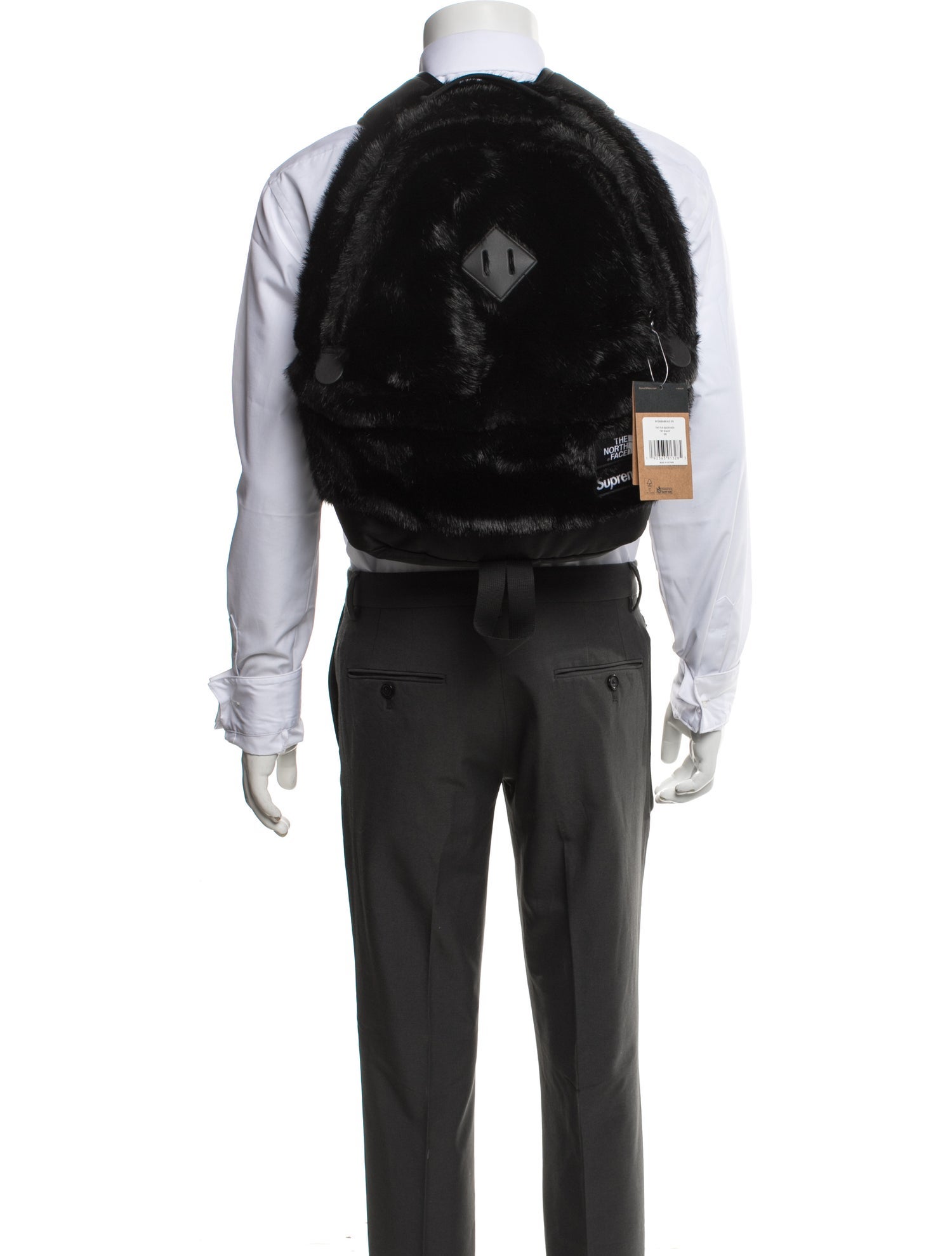 The North Face x Supreme Faux Fur Backpack w/ Tags - Black