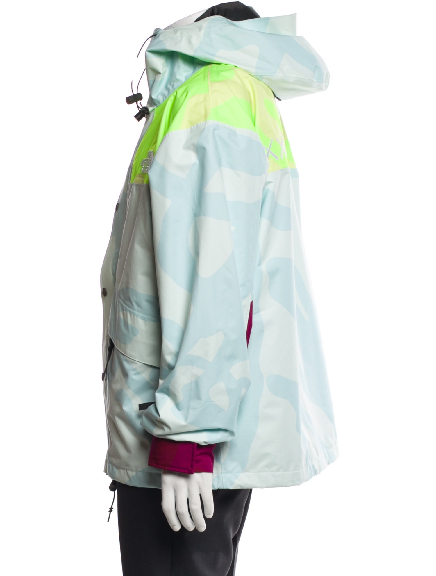 The North Face x KAWS Colorblock Pattern Windbreaker