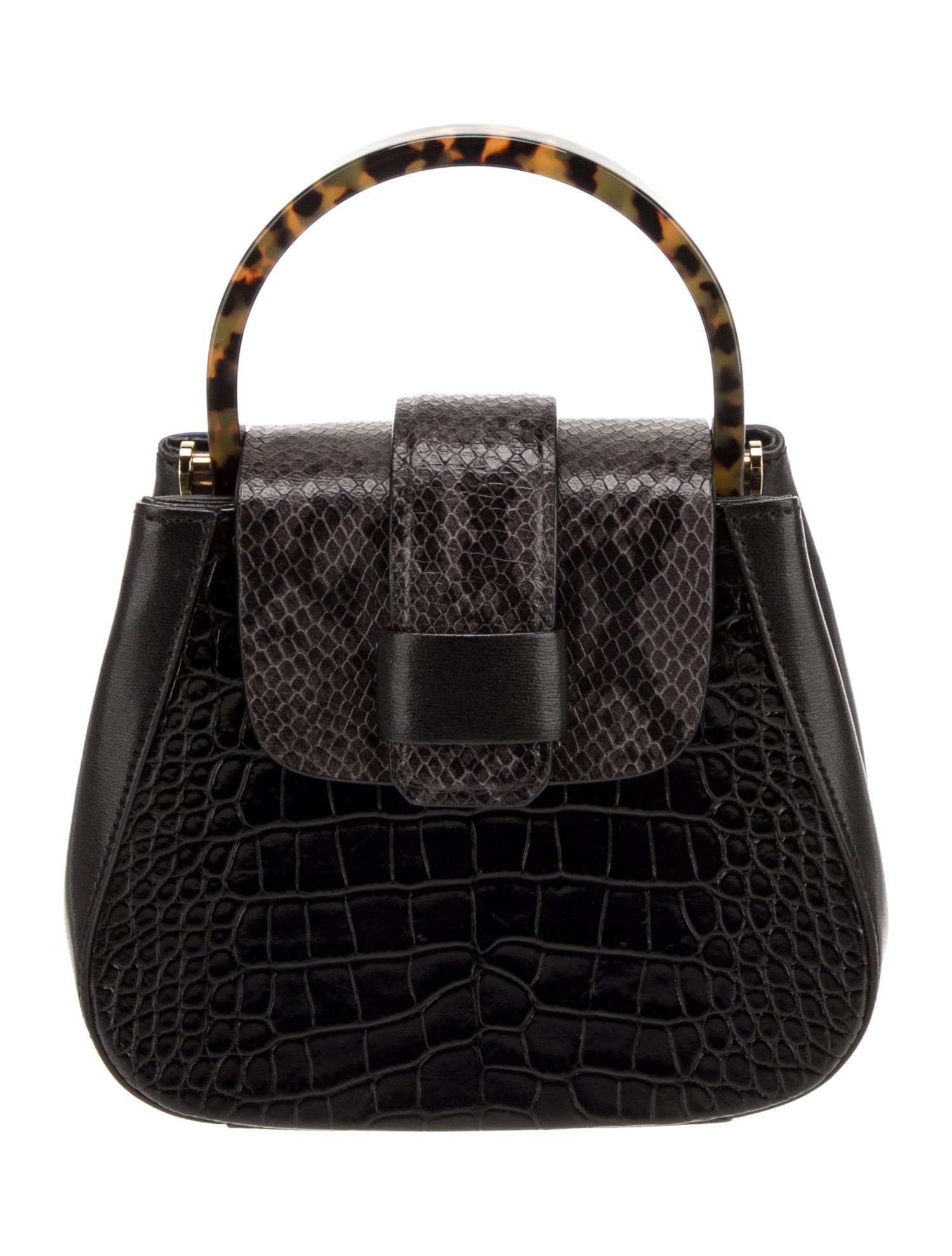 Nico Giani Embossed Leather Top Handle Bag