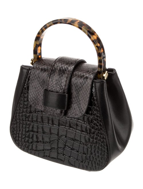Nico Giani Embossed Leather Top Handle Bag