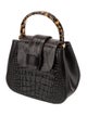 Nico Giani Embossed Leather Top Handle Bag