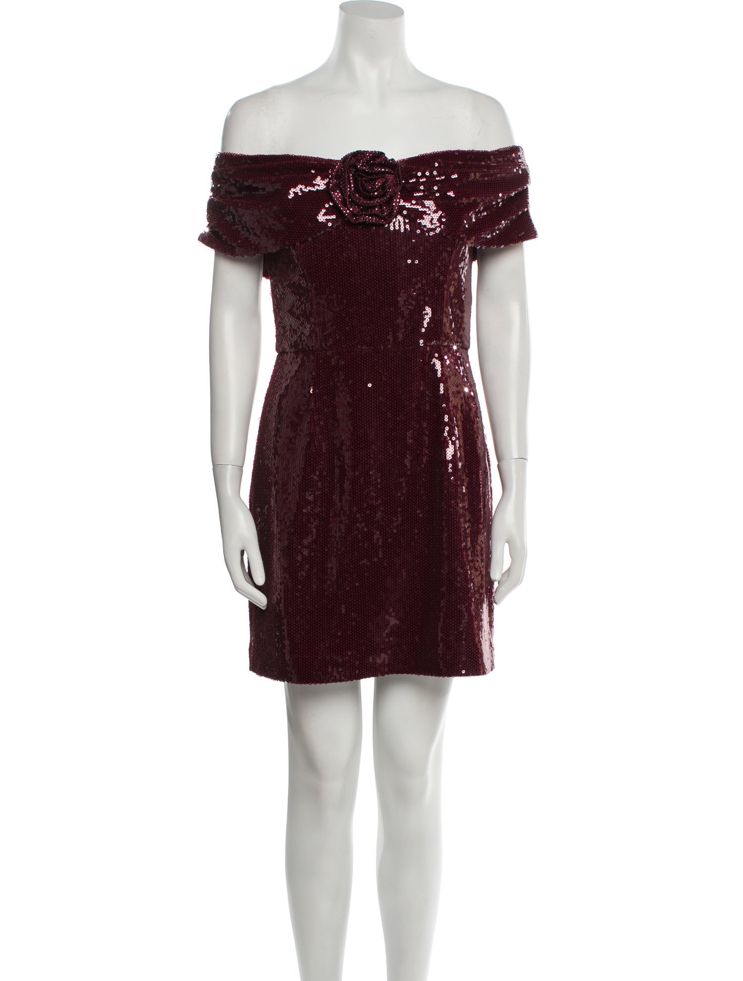 Nicky Hilton x Rebecca Vallance Off-The-Shoulder Mini Dress