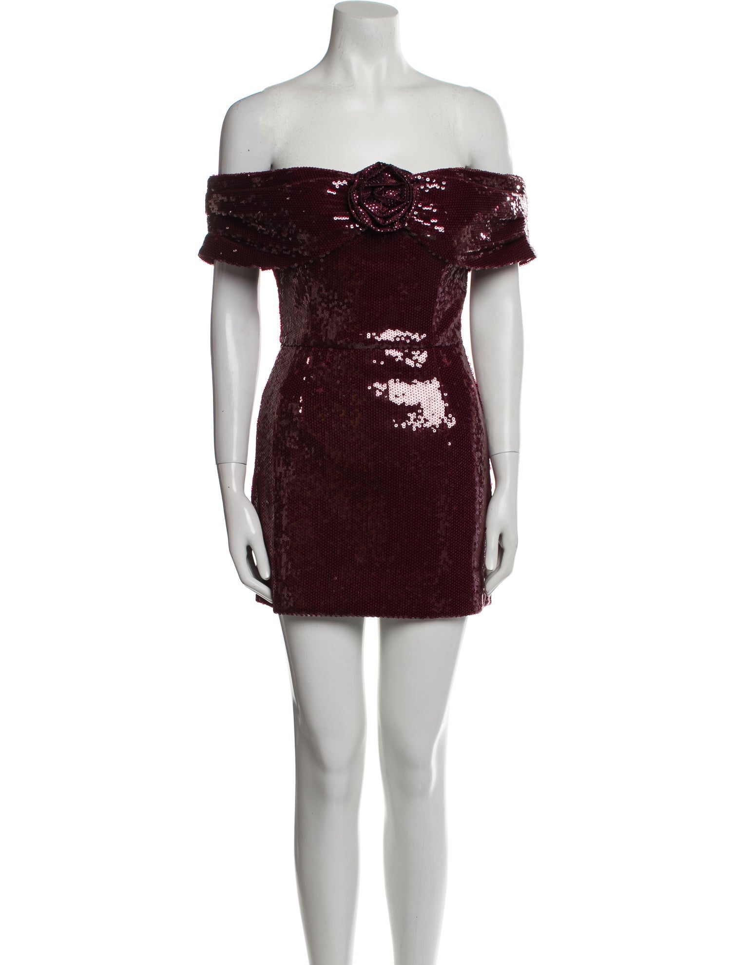 Nicky Hilton x Rebecca Vallance Off-The-Shoulder Mini Dress