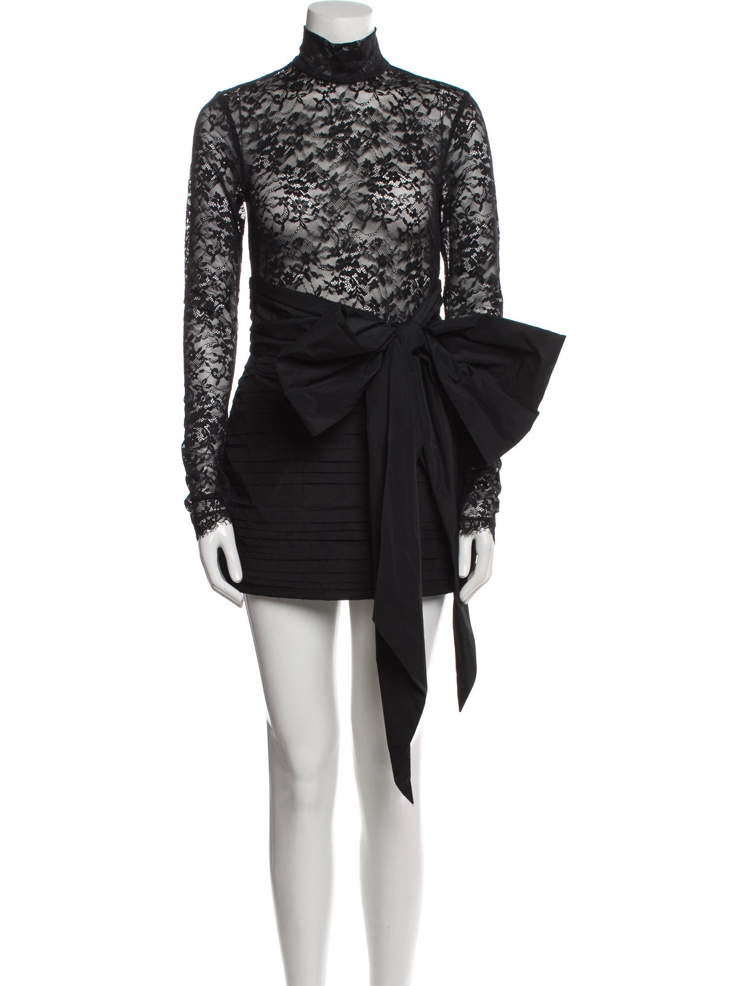 Nicky Hilton x Rebecca Vallance Mock Neck Mini Dress