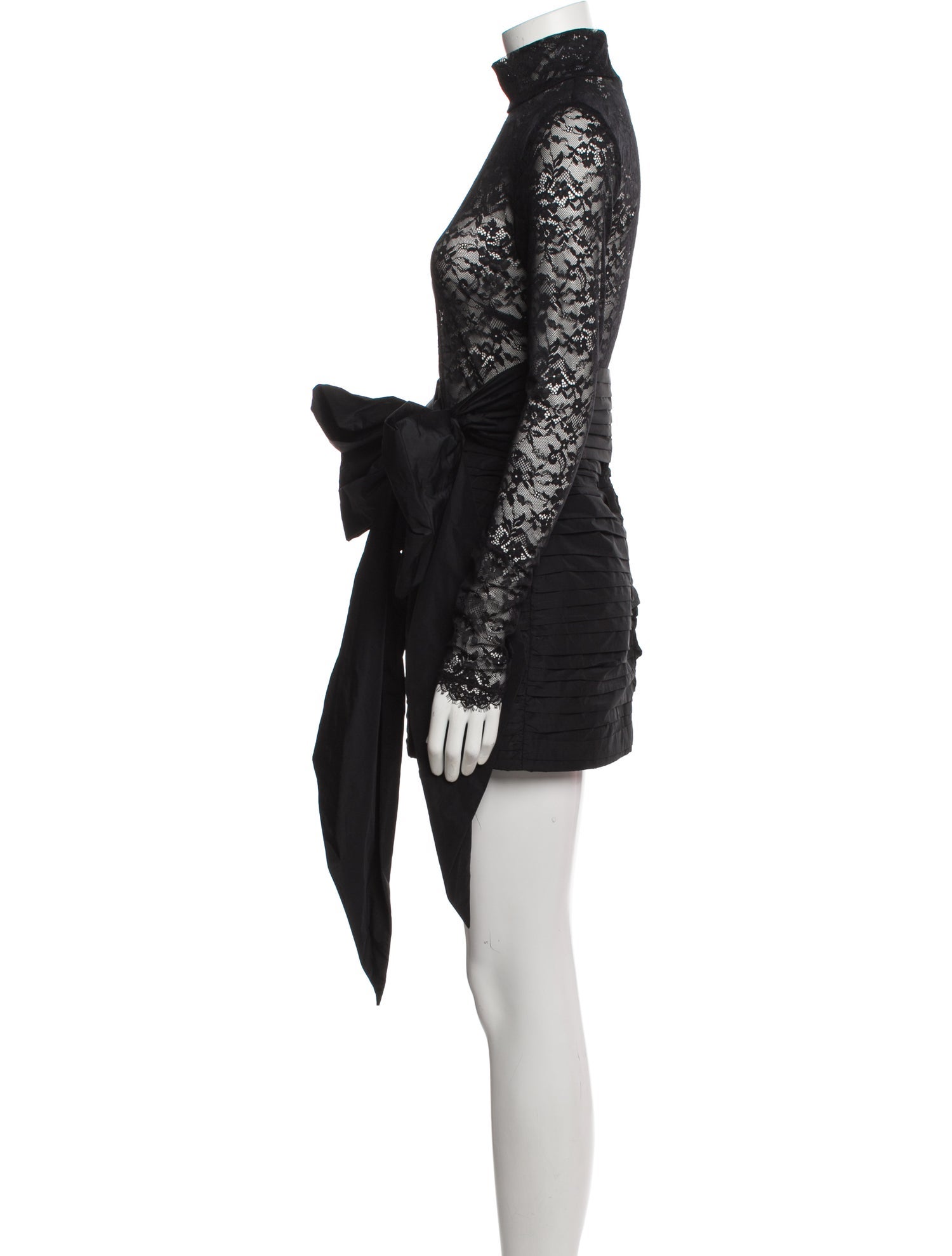 Nicky Hilton x Rebecca Vallance Mock Neck Mini Dress