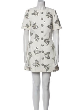 Nicky Hilton x Rebecca Vallance Printed Mini Dress