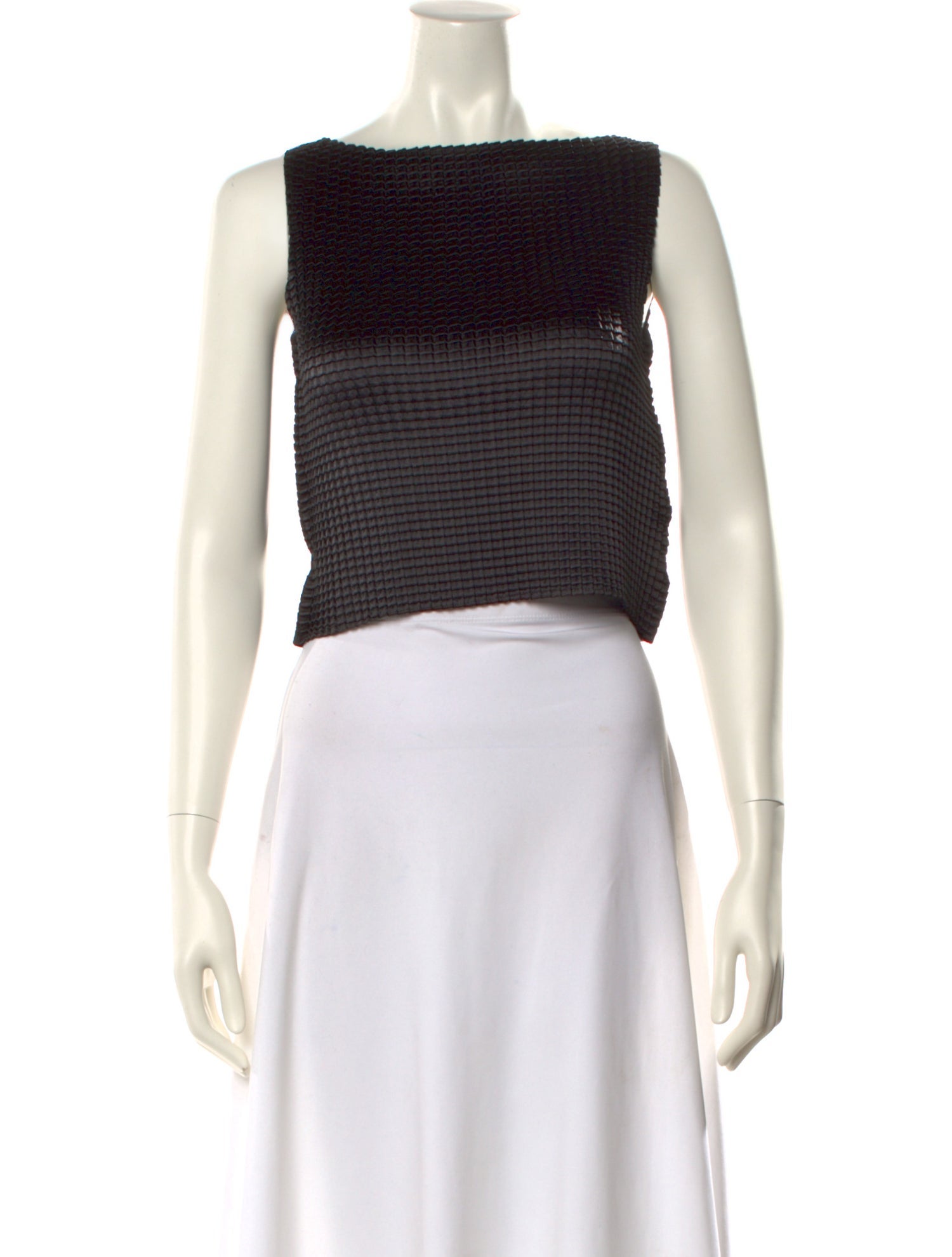Nin Studio Square Neckline Sleeveless Crop Top