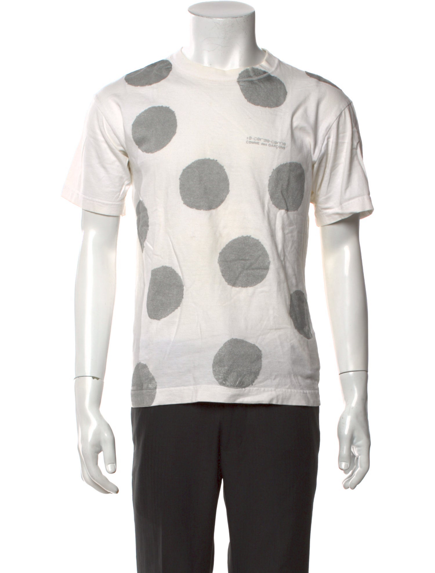 Comme des Garcons x 10 Corso Como Polka Dot Print Crew Neck T-Shirt
