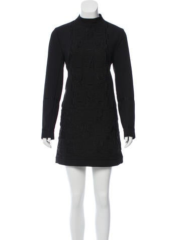 Nicole Miller Embroidered A-Line Dress w/ Tags