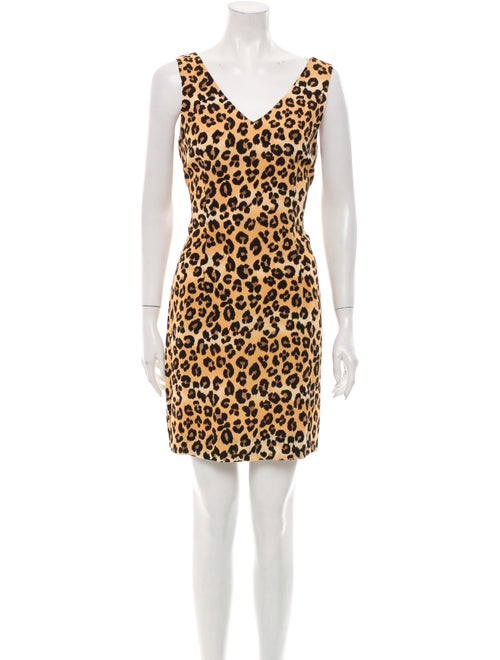 Nicole Miller Animal Print Mini Dress