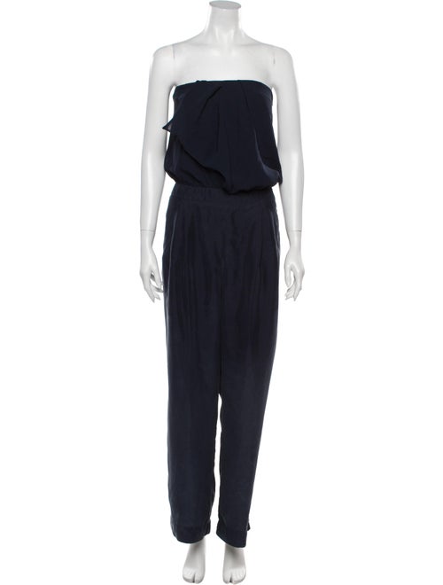 Nicole Miller Strapless Jumpsuit Blue