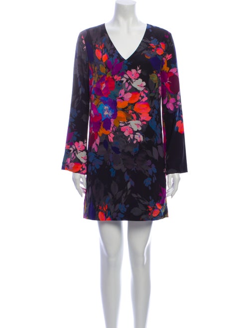 Nicole Miller Silk Mini Dress Black