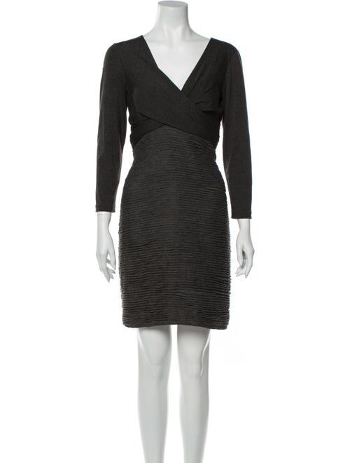 Nicole Miller V-Neck Mini Dress w/ Tags Grey