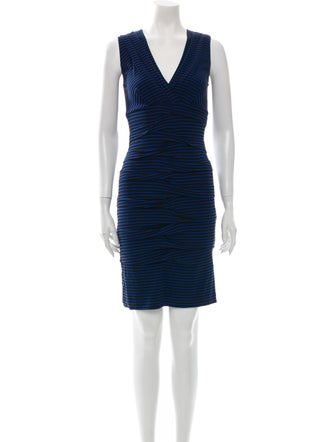 Nicole Miller Striped Knee-Length Dress