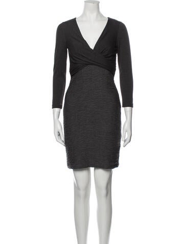 Nicole Miller Dresses V-Neck Mini Dress Petite