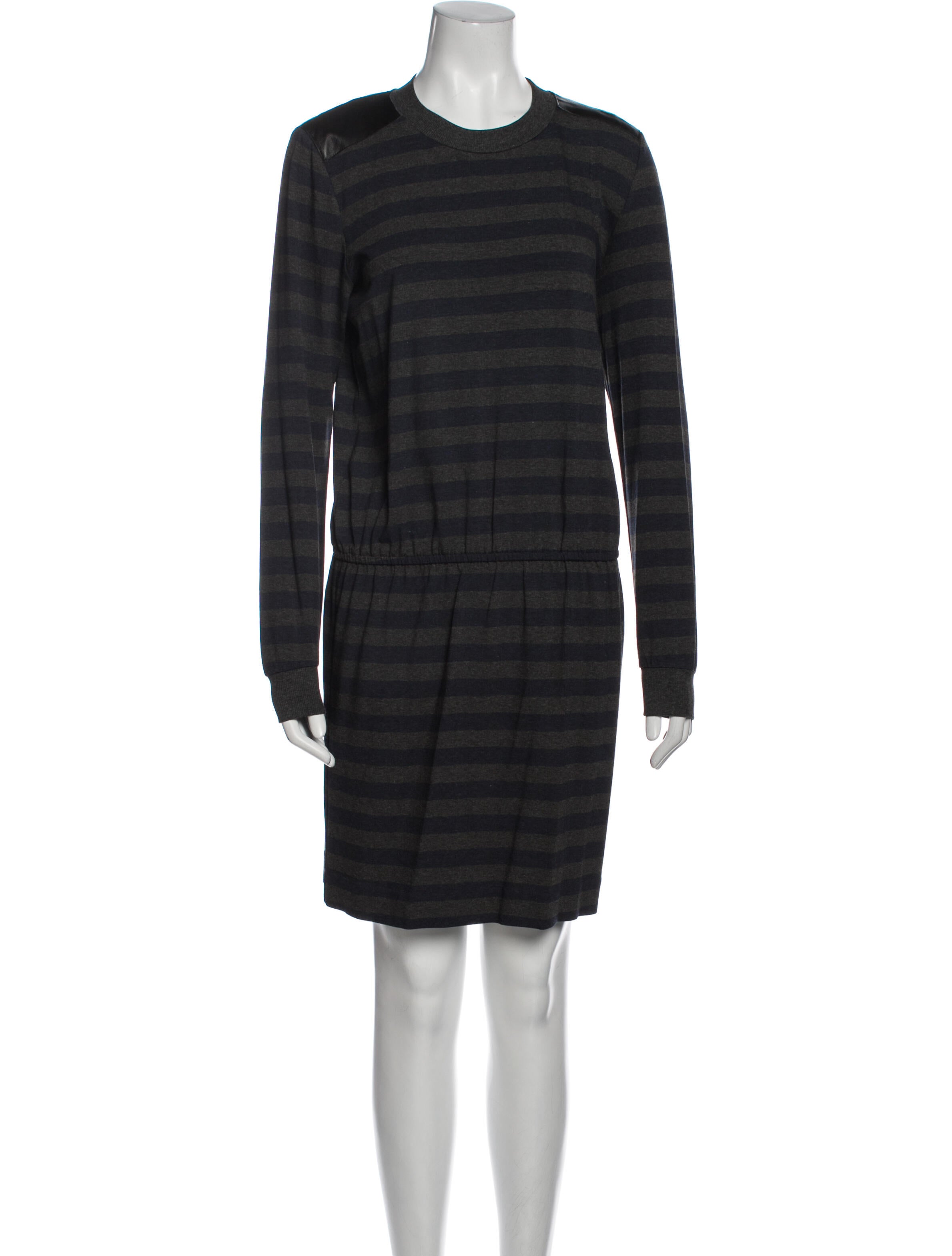Nicole Miller Striped Knee-Length Dress