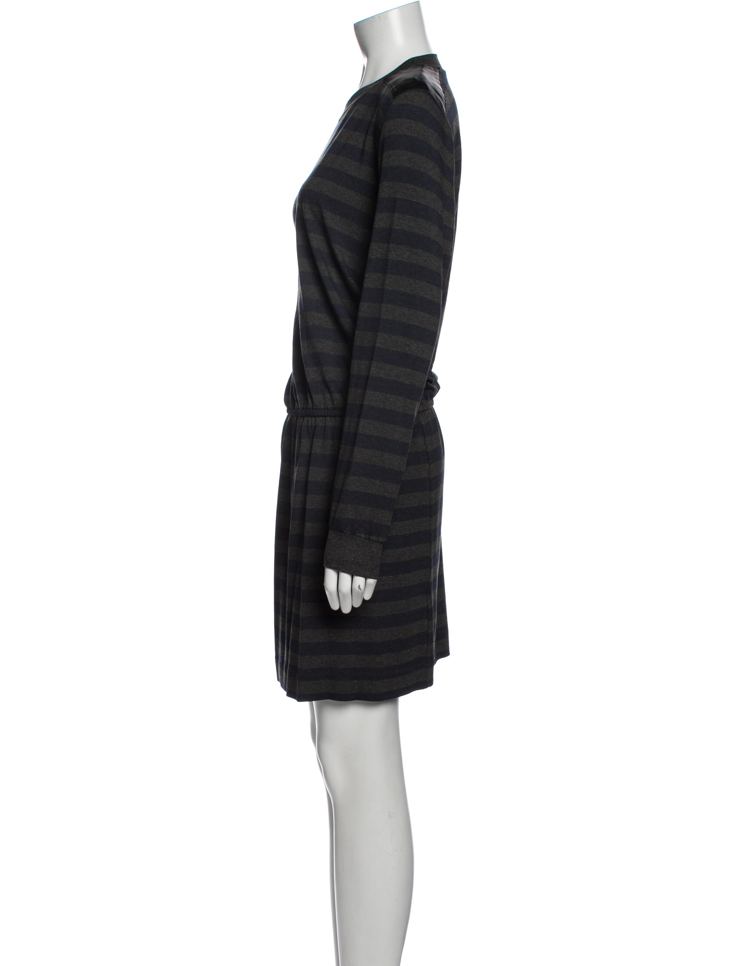 Nicole Miller Striped Knee-Length Dress