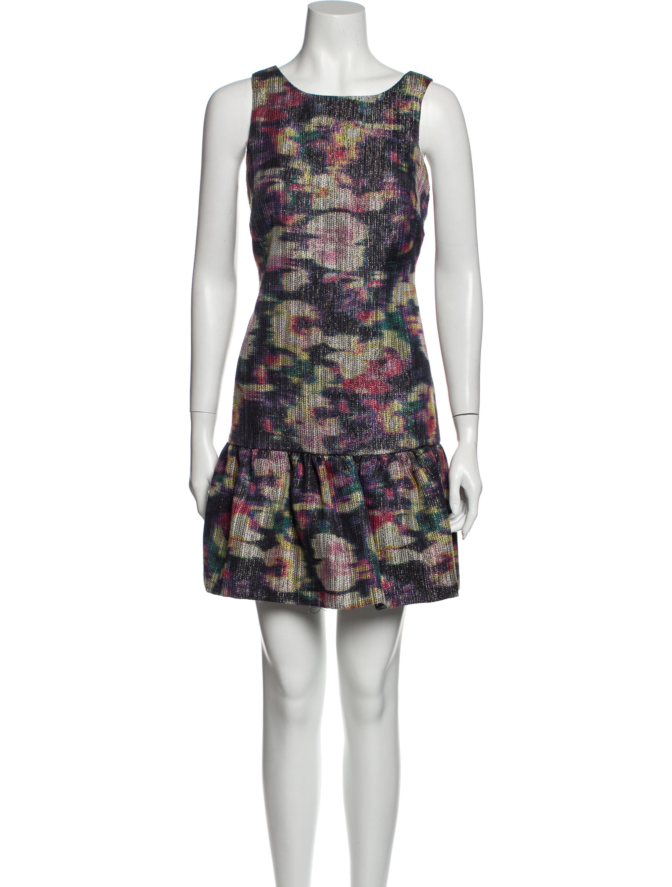 Nicole Miller Printed Mini Dress