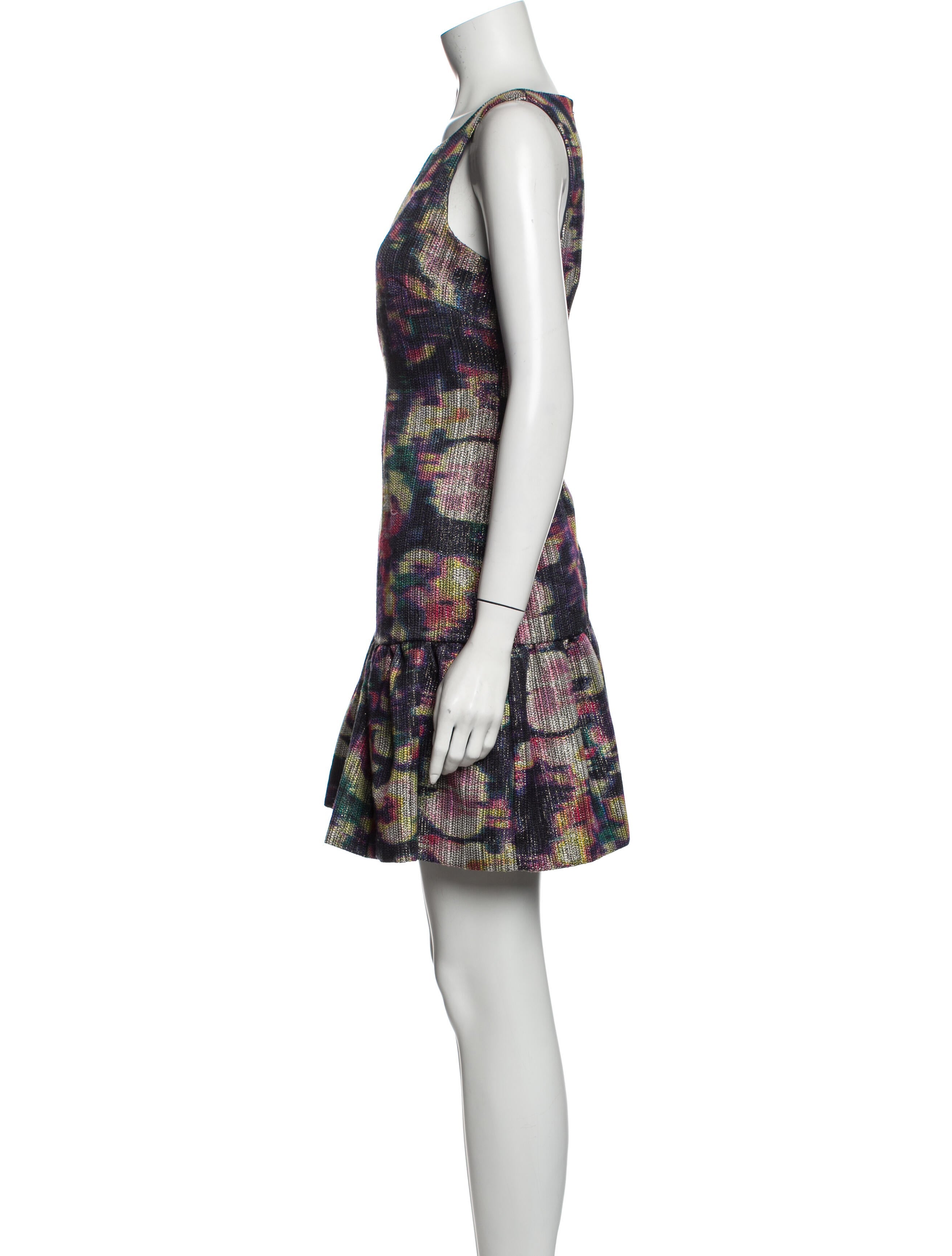 Nicole Miller Printed Mini Dress