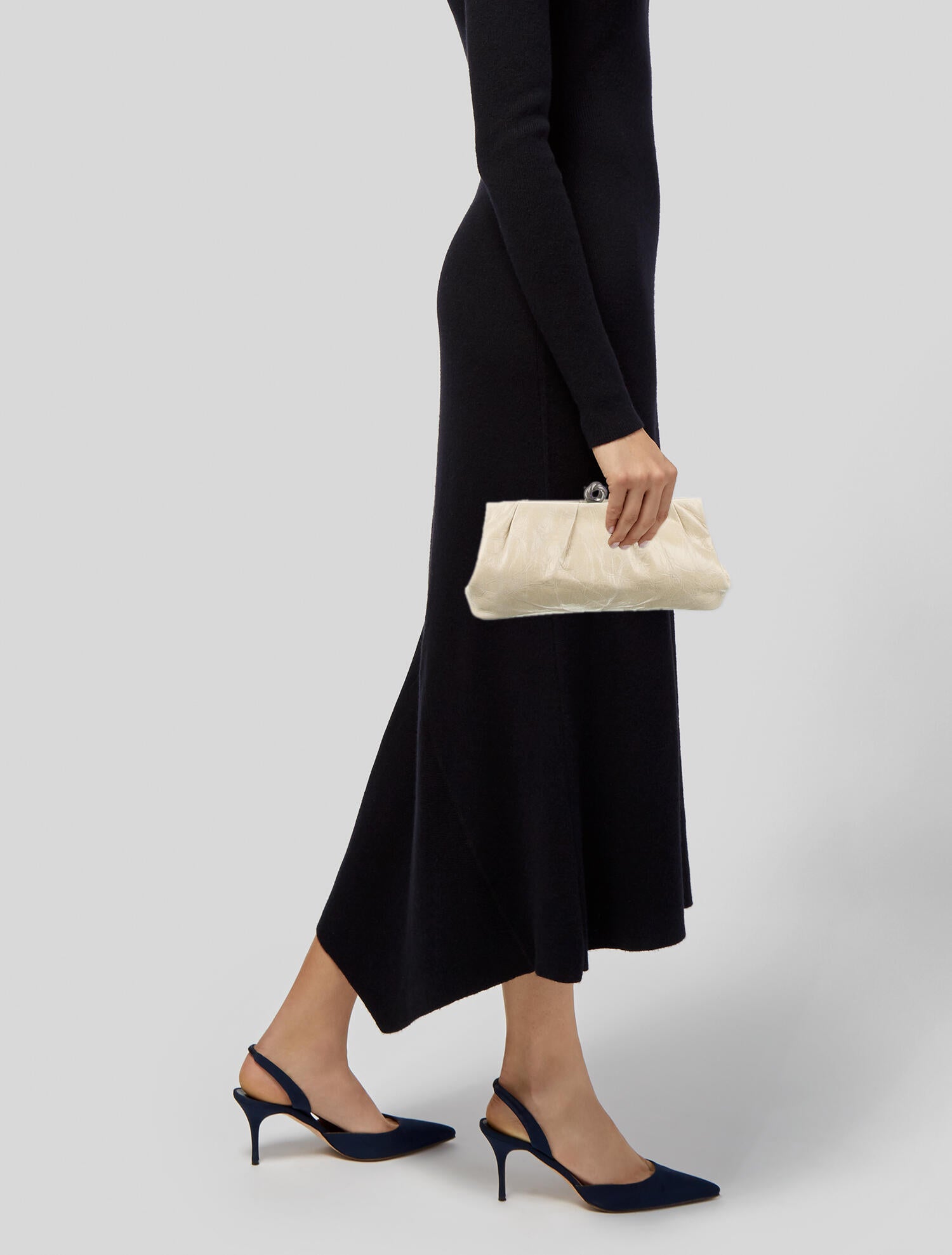 Nicole Miller Leather Clutch