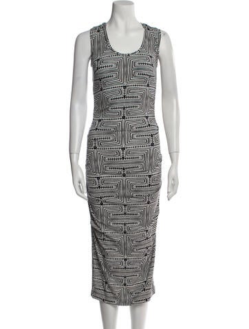 Nicole Miller Dresses Printed Midi Length Dress Petite